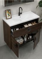 Ensemble de meubles de salle de bain pour hôtel moderne, armoire miroir intelligente, meuble de rangement mural, matériau céramique, garantie de 3 ans
