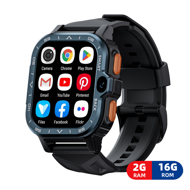 APPLLP 4 MAX Android Square Wrist Smart Watch 2G+16G 4G LTE SIM Card WIFI Standalone TFT IP67 Waterproof Support Download APP