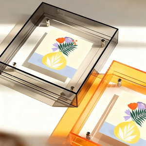 Bán Buôn Chất Lượng Cao Tùy Chỉnh Kích Thước DIY Đầy Màu Sắc Có Thể Tháo Rời Acrylic Nhựa Rõ Ràng Khung Ảnh Hình Ảnh Khung Ins Phong Cách - Product Image 5