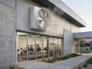 Ventilador de Extracción de Pared de Ahorro Energético con Aspas de Aleación de Aluminio y Rodamientos de Bolas, Diámetro de Aspa de 55 Pulgadas para Ventilación de Establos de Ganado - Product Image 2