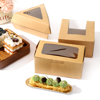 Biodégradable Jetable De Qualité Alimentaire Cuisson Gâteau Sushi Dessert Pâtisserie Cupcakes Donut Brownies triangle Boîte D'emballage
