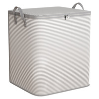 Boîte de rangement pour vêtements et couettes en tissu non tissé, forme cube moderne et minimaliste, anti-poussière, grande capacité, organisateur de garde-robe domestique