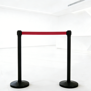 <span class=keywords><strong>Barrière</strong></span> <span class=keywords><strong>de</strong></span> contrôle des foules économique avec sangle rétractable <span class=keywords><strong>de</strong></span> 2000 mm, idéale pour les organisateurs d'événements à petit budget - Product Image 1