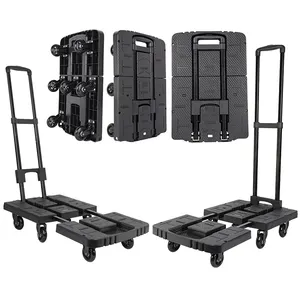 Chariots pliants Baoyu Chariot <span class=keywords><strong>à</strong></span> bagages pliable Chariots mobiles chariots robustes - Product Image 1