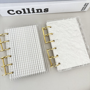 Mini Raccoglitore A7 in Acrilico con 6 Anelli Dorati, Copertina Rigida per Diario e Quaderno Personalizzabile con Varie Pagine Interne - Product Image 4