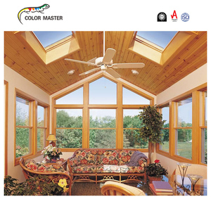 Finestra ad arco termico in alluminio bianco moderno con doppio vetro con soffitto a pavimento in stile francese - Product Image 4