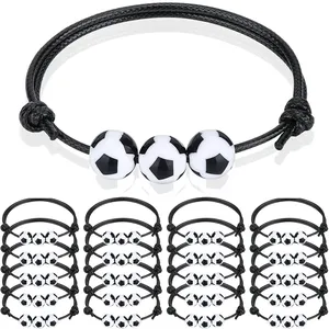 10 unids/bolsa deportes fiesta encanto fútbol pulsera capitán fútbol pulseras inspiradoras pulseras deporte regalo - Product Image 6
