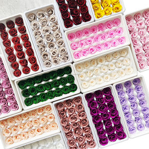 Cabezas de Rosa <span class=keywords><strong>Estabilizadas</strong></span> de 4-5 cm, Cabezas de Rosa Eternas Preservadas para Decoración - Product Image 6