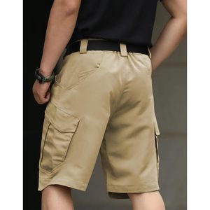Pantalones Cortos Tácticos para Hombre, Cintura Elástica, Secado Rápido, Tela Oxford, para Senderismo y Actividades al Aire Libre - Product Image 5