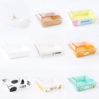 Boîte d'emballage sandwich en PP recyclable, longue et carrée, épaisseur 0,5 mm, pour la viande, les œufs, les gâteaux soufflés, les produits de boulangerie, usage alimentaire, He Sheng HS-888