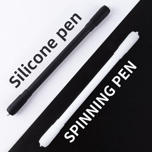 Bolígrafo giratorio de silicona Shadow Blizzard A325 - Alivio del estrés, textura de piel fresca, accesorios metálicos, tubo de almacenamiento/bolígrafo sin accesorios - Product Image 1