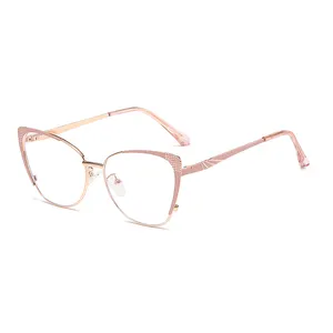 7151 2023 Cat Eye Glasses Frame Blue Light Blocking Glasses Ladies Tr90 Eyeglass Frame Glasses For Computer Anti Blue Light