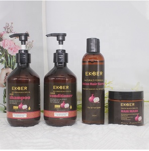 Red Onion Shampoo Kit Stärken Sie die Haar behandlungs produkte Essentral Oil Serum Hair Shampoo und Conditioner Onion Hair Care Set - Product Image 6