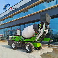 Camion malaxeur à béton YIRUI JBC-55, capacité 1,2-4,0 m³, 4x4, moteur diesel, auto-chargeur, rotation à 270 degrés, haute mobilité pour travaux routiers