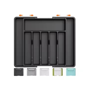 Accessori <span class=keywords><strong>da</strong></span> cucina Organizer per <span class=keywords><strong>cassetto</strong></span> espandibile vassoio <span class=keywords><strong>in</strong></span> <span class=keywords><strong>plastica</strong></span> porta posate regolabile - Product Image 1