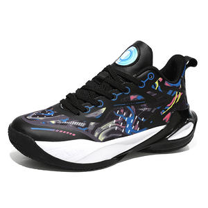 Zapatillas <span class=keywords><strong>de</strong></span> Baloncesto con Parte Superior <span class=keywords><strong>de</strong></span> Malla Transpirable, Amortiguadoras, Antideslizantes, con Estampado <span class=keywords><strong>de</strong></span> Grafiti, para Entrenamiento Deportivo en Interiores y Exteriores - Product Image 4