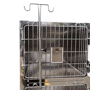 En iyi fiyat Pujia Pet kafesleri köpek kulübesi 3 katmanlı 6 kapılar veteriner kedi köpek kafesleri Metal tekerlekler ile Kennels - Product Image 4