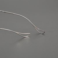 Lunettes de vue rondes correctrices en titane avec logo personnalisé, montures de protection légères à motif imprimé pour usage sur ordonnance