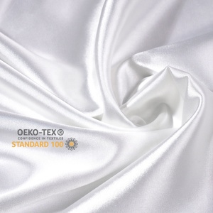114cm 140cm tela de seda de imitación Textiile para el hogar 100% tela de satén de seda de poliéster - Product Image 1