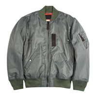 Manteau coupe-vent classique OEM vente en gros veste de bombardier vierge personnalisée