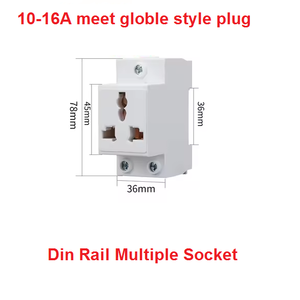 Igercn thương hiệu IG-303U Hot Bán <span class=keywords><strong>Modular</strong></span> Din Rail gắn ngoài trời hộp phân phối điện phổ ổ cắm tường ổ cắm 16A 15A - Product Image 3