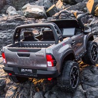 Voiture électrique pour enfants HILUX 24V sous licence, en plastique, avec télécommande 2.4G et deux places, à conduire