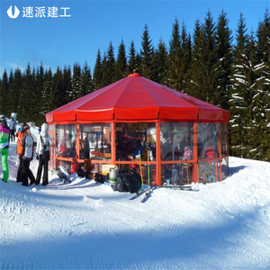 Carpa Hexagonal con Estructura de Aleación de Aluminio y Tela de PVC, Impermeable para las Cuatro Estaciones, Ideal para Bodas y Fiestas - Product Image 1