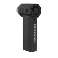 Secador y Soplador de Pelo Inalámbrico CROSSGUN Industrial Grade X3 Mini con Motor sin Escobillas, Turboventilador Portátil de Alta Velocidad