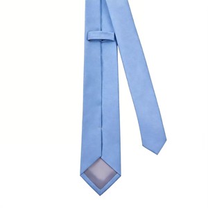 <span class=keywords><strong>Cravate</strong></span> décontractée en polyester tissé unie pour homme avec logo personnalisé, séchage rapide, à prix abordable, idéale pour les mariages et la vente en gros - Product Image 5