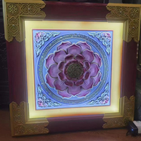 Buddhist Temple Interior Use Aluminum Ceiling Tiles With Brass Foil Finish Modern Classic Design Aluminum Ceiling Panel