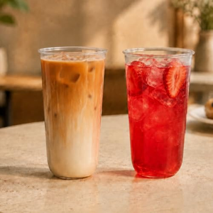 Gobelet à bulles de thé Boba en PP rigide transparent givré de 16 oz et 24 oz avec logo personnalisé imprimé, jetable, pour boissons, glaces, café, nourriture, bière - Product Image 2