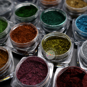 Nouvelle conception, vente en gros, poudre à ongles <span class=keywords><strong>effet</strong></span> miroir, poudre à ongles <span class=keywords><strong>sirène</strong></span> néon, art des ongles, pigment perlé, poudre chromée - Product Image 3