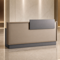 Nouveau Bureau de Réception Exécutif 2026 Moderne de Luxe Minimaliste Asymétrique en Bois Convertible pour Salon et Hôtel