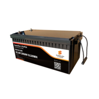 Surveillance Bluetooth haute capacité systèmes de stockage solaire hors réseau 24V 200Ah LiFePO4 batterie au lithium-ion prismatique avec chauffage