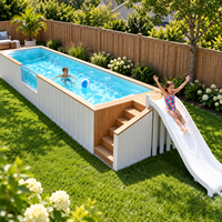 Piscine hors sol sur mesure, toboggan aquatique pour enfants, toboggan en fibre de verre, jeux d'eau pour enfants, toboggans pour aire de jeux pour enfants