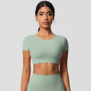 Set da 8 Pezzi per Yoga Traspirante e <span class=keywords><strong>Aderente</strong></span>, Completo Sportivo da <span class=keywords><strong>Donna</strong></span> per Corsa e Fitness all'Aperto con Vita Elastica in Spandex/Nylon - Product Image 5