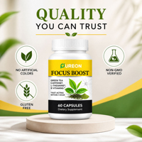 Capsules Pureon OEM/ODM Focus Boost avec thé vert, L-théanine, vitamines, complément alimentaire pour la concentration cérébrale pour adultes