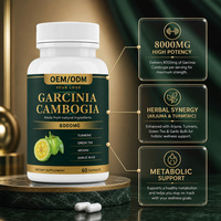 Capsules d'extrait de Garcinia Cambogia HCA en vrac, marque privée OEM/ODM, complément alimentaire pour adultes et femmes, soutien du métabolisme