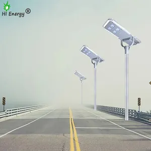Hienergy Brilho Outdoor Energy Saving LED Solar Street Light IP65 À Prova D 'Água 60W 80W 100W 120W Tudo Em Uma Luz De Rua Solar