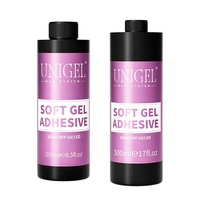 Unigel-Colle à ongles longue durée en vrac OEM sans essuyage adhésif gel souple pour ongles