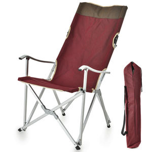 Silla de Camping Plegable Reclinable Ligera con Marco de Aluminio para Pesca, Portátil para Exteriores, con Respaldo Alto y Logotipo Personalizado - Product Image 1