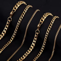 Chaîne Olivia en acier inoxydable sans nickel, style Figaro, gourmette, cubaine, torsadée, vente en gros, nouveau design 18 carats, bijoux de mode pour hommes et femmes