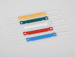 <span class=keywords><strong>Pas</strong></span> <span class=keywords><strong>cher</strong></span> En Plastique <span class=keywords><strong>PVC</strong></span> matériel colorées Assorties 80mm et 70mm rayure obligatoire forme broche attaches de dossier - Product Image 3