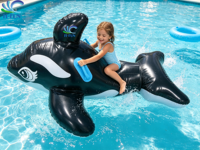 Jouet gonflable en forme de baleine ou de dauphin pour les jeux aquatiques des enfants, en PVC
