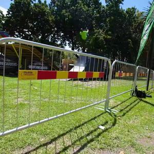 Portable Movable Temporary Crowd Control <strong>Road</strong> <strong>Safety</strong> Stainless Steel <strong>Barrier</strong> <strong>Fence</strong> Covers Custom logo - Product Image 4