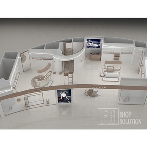 Venta al por menor alta-moderno textiles para el hogar <span class=keywords><strong>de</strong></span> prendas <span class=keywords><strong>de</strong></span> vestir Rack para tienda <span class=keywords><strong>de</strong></span> ropa Vitrine - Product Image 1