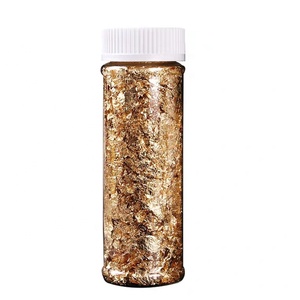 Feuilles d'or comestibles pour la décoration de gâteaux, fête de Noël - Product Image 1