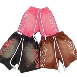 Men's Casual Drawstring Shorts 100% Polyester Sublimation Print Breathable Mid Waist Short Shorts With <b>String</b> Closure - Product Image 1