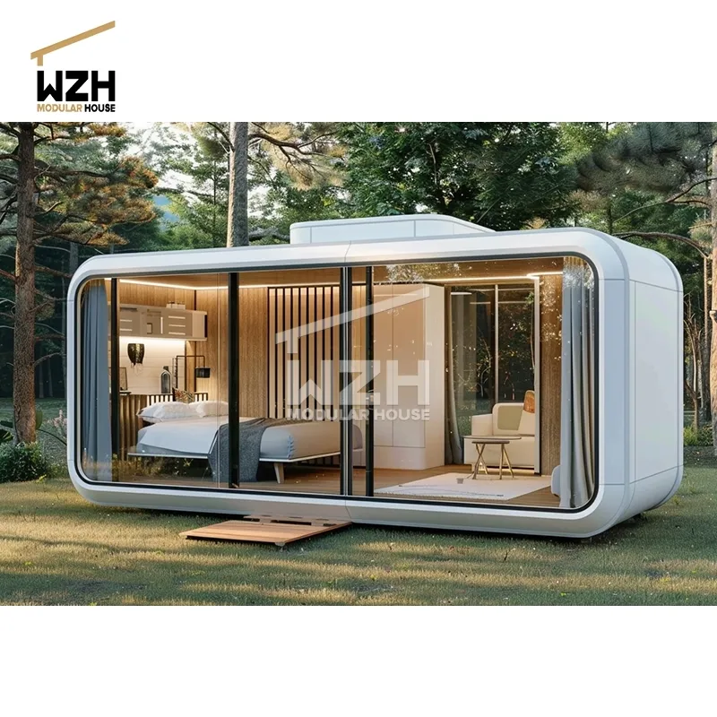 Steel structure buildings apple house container steel structure apple cabin house apple cabin capsule