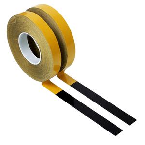 2-Resistente al calor de alta temperatura Sin adhesivo residual Película de poliéster negra delgada Delineador de liberación amarillo Cinta de PET de doble cara - Product Image 5